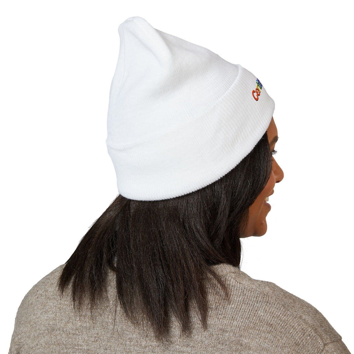 Certified Gay beanie with rainbow embroidery, view 4