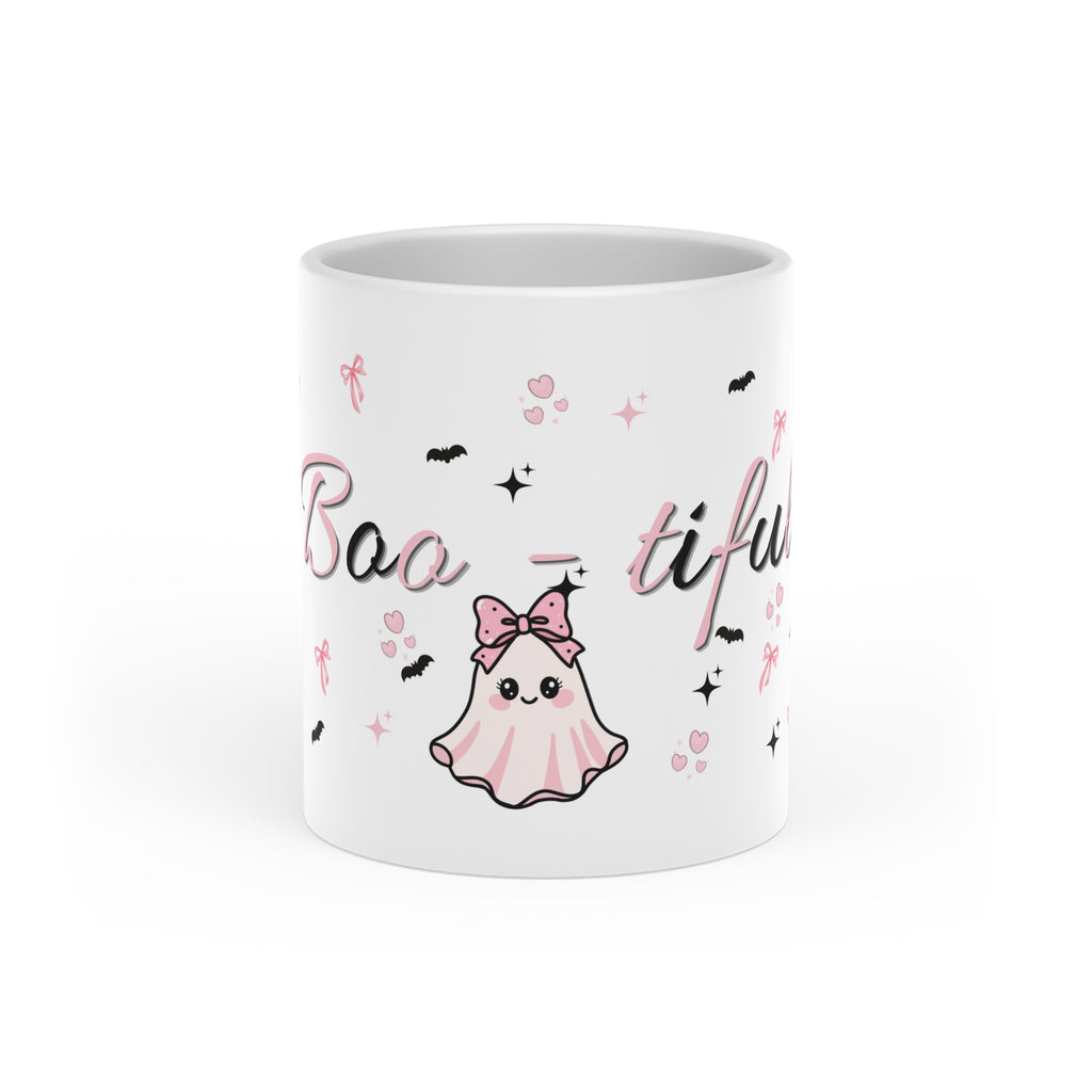 Halloween Heart Mug - Cute Kawaii Ghost Design | Limited Edition