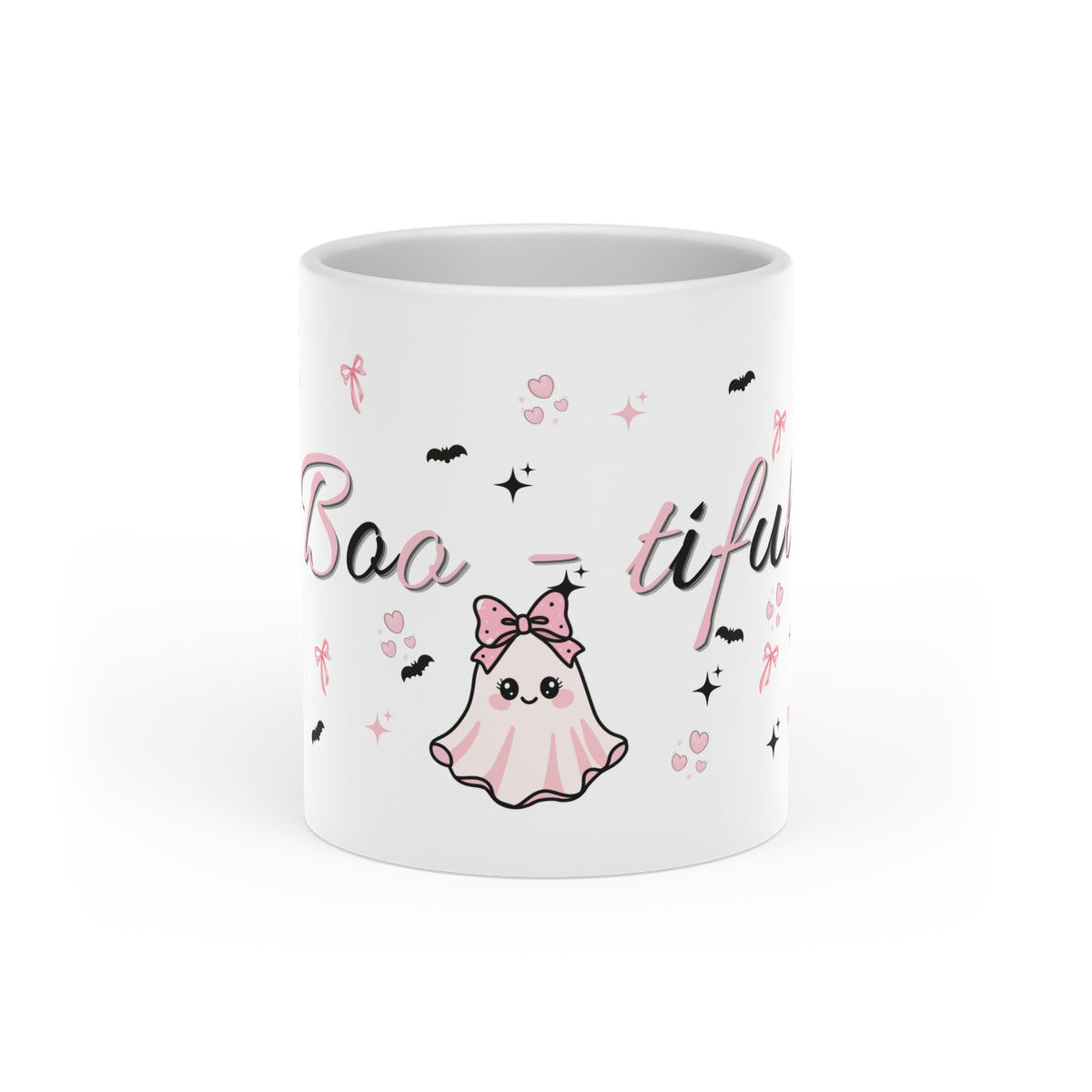 Halloween Heart Mug - Cute Kawaii Ghost Design | Limited Edition